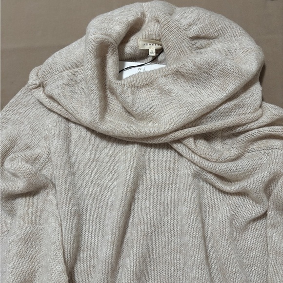 Beige Sweater Size Small S Cowl Neck Wool Blend Promesa New With Tags SKU 5 - Picture 3 of 9